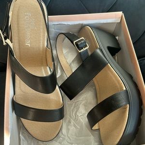 Koi footwear black platform sandal